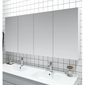 PVC 1500 Gloss White Shaving Cabinet